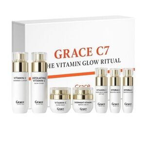 Grace C7 Vitamin Glow Ritual Set - White and Gold